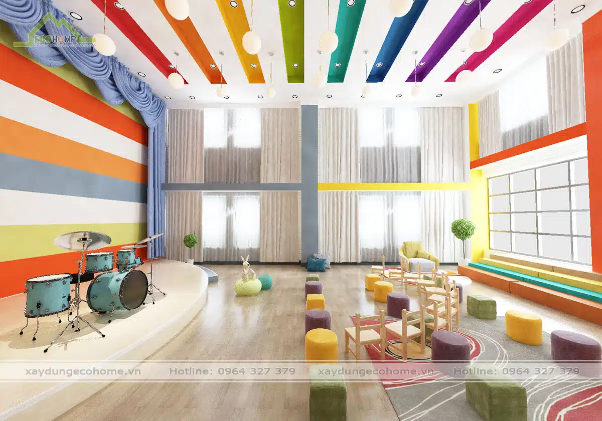 Thiết kế nội thất trường mầm non