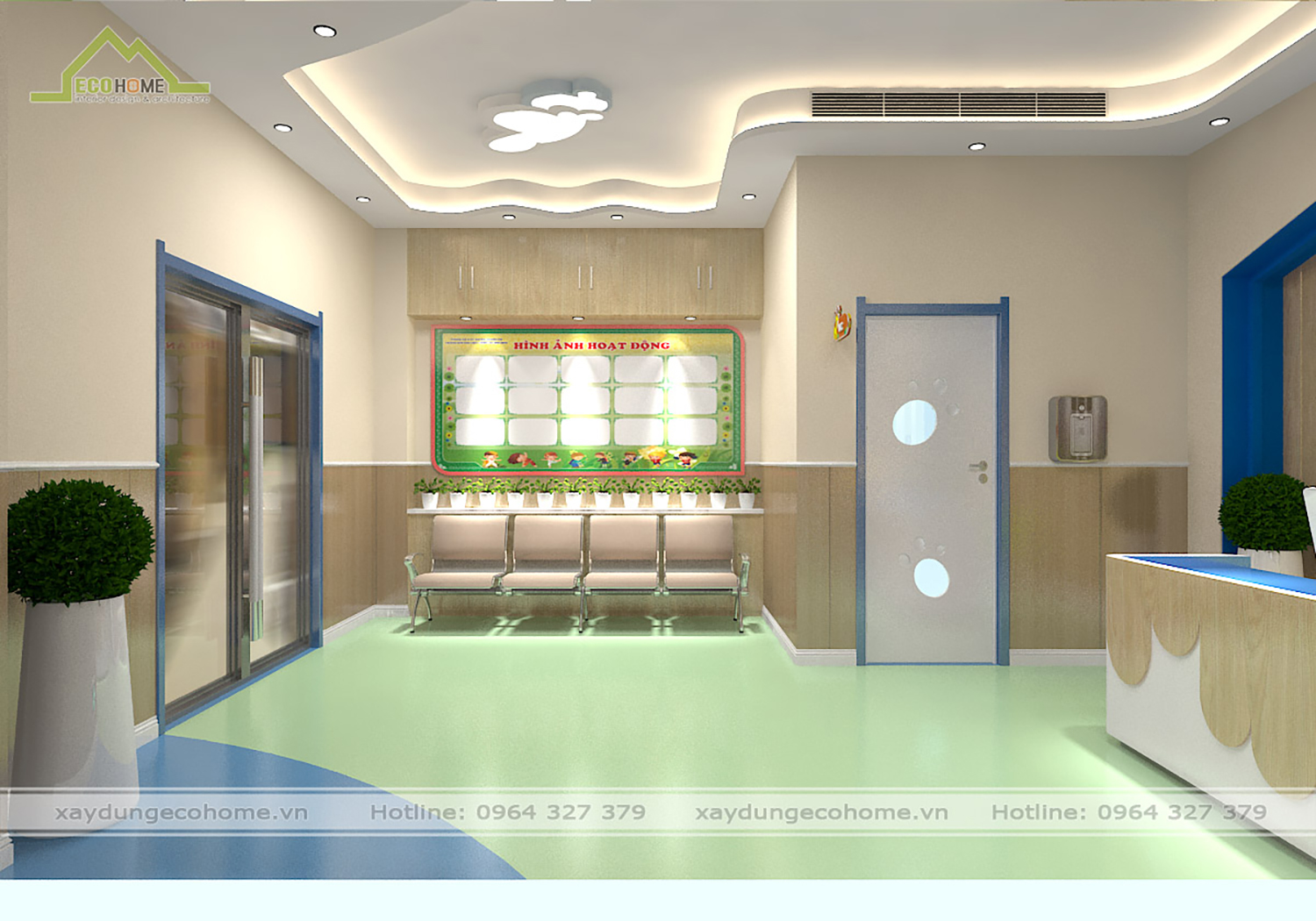 Thiết kế nội thất trường mầm non quốc tế Việt Nhật