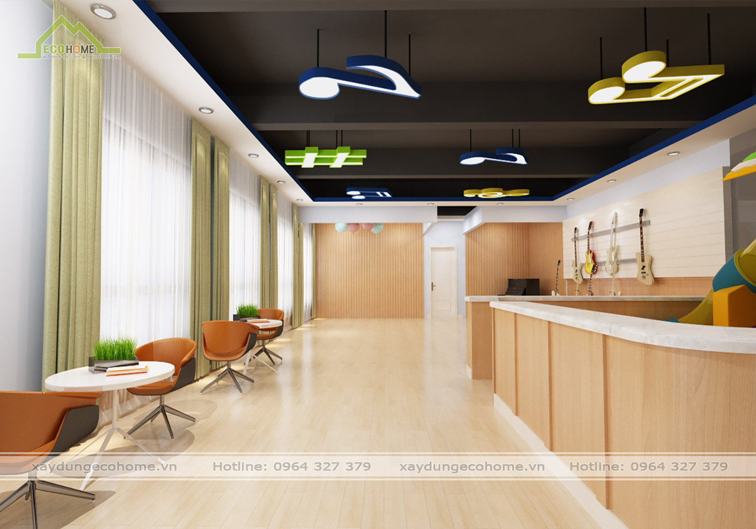 Thiết kế trường mầm non Hoa Mộc Lan