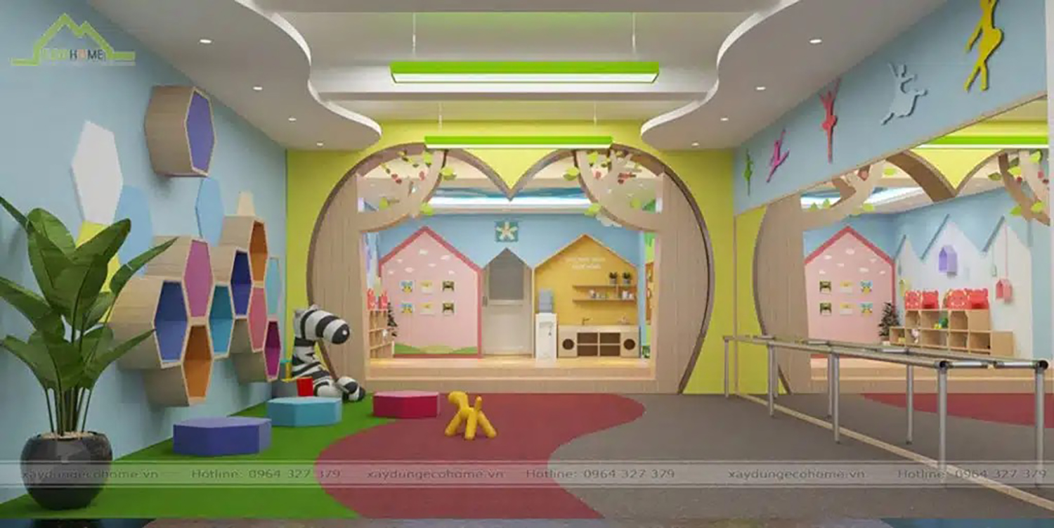 Thiết kế trường mầm non Hoa Thiên Hương