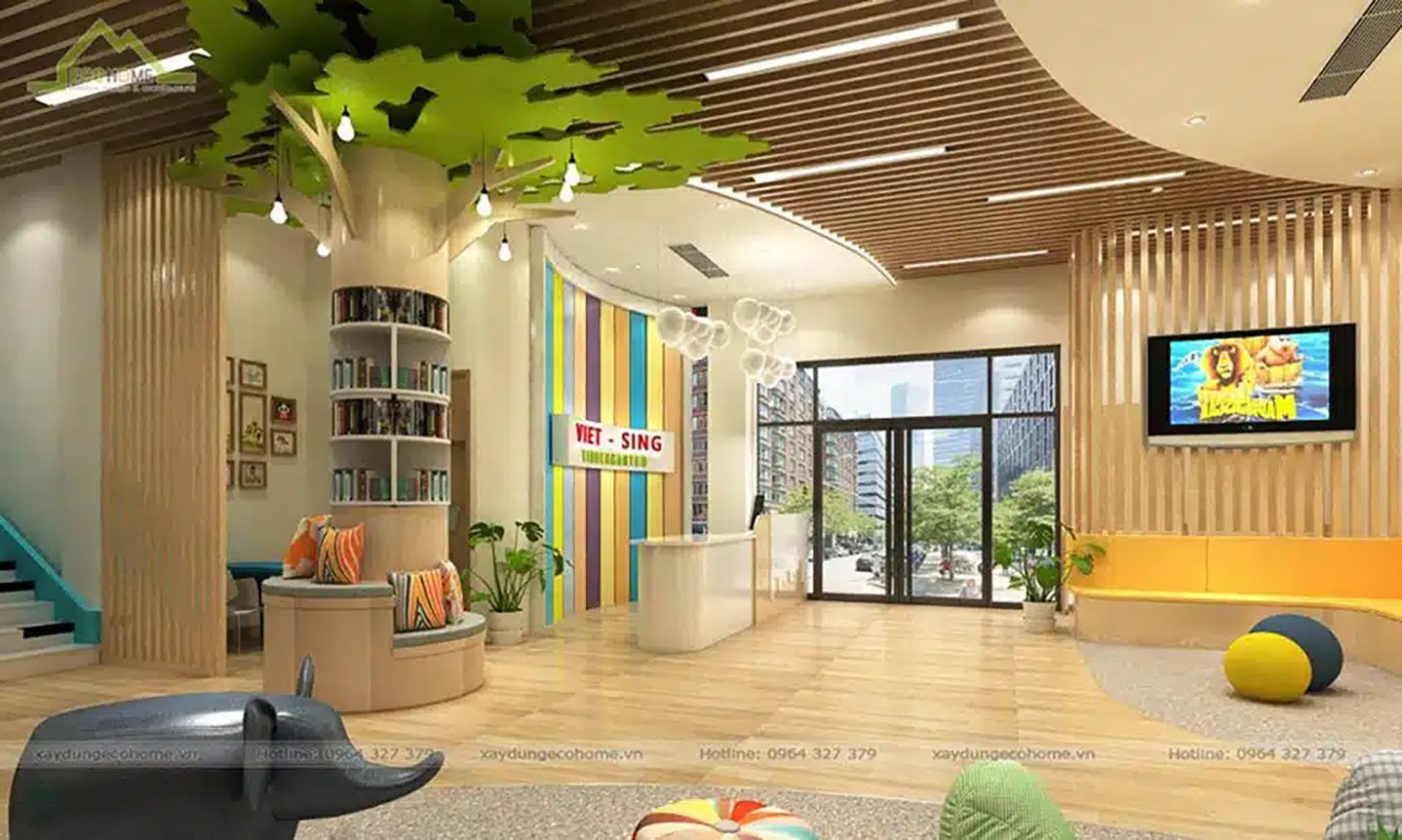 Thiết kế trường mầm non Quốc Tế VIỆT - SING