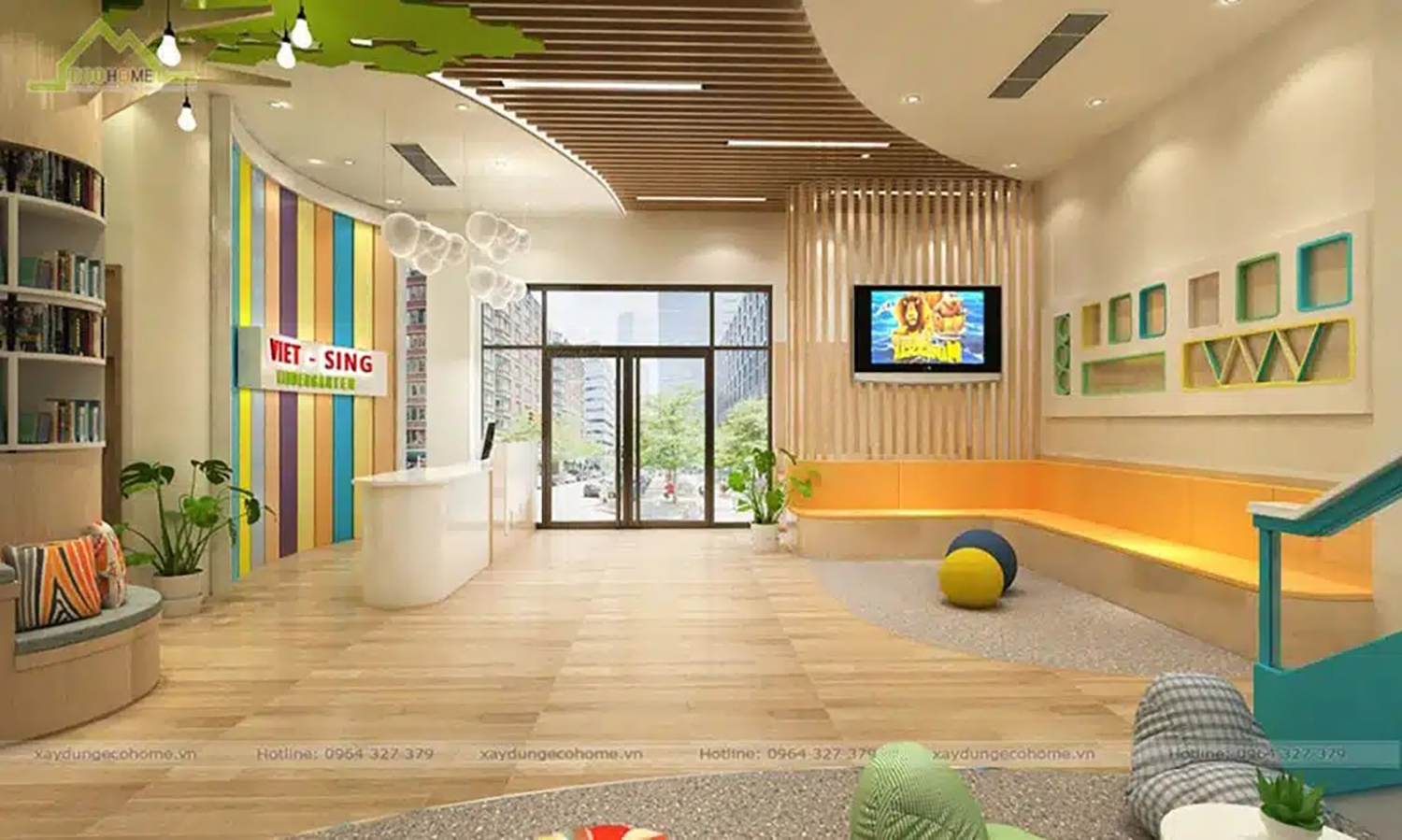Thiết kế trường mầm non Quốc Tế VIỆT - SING