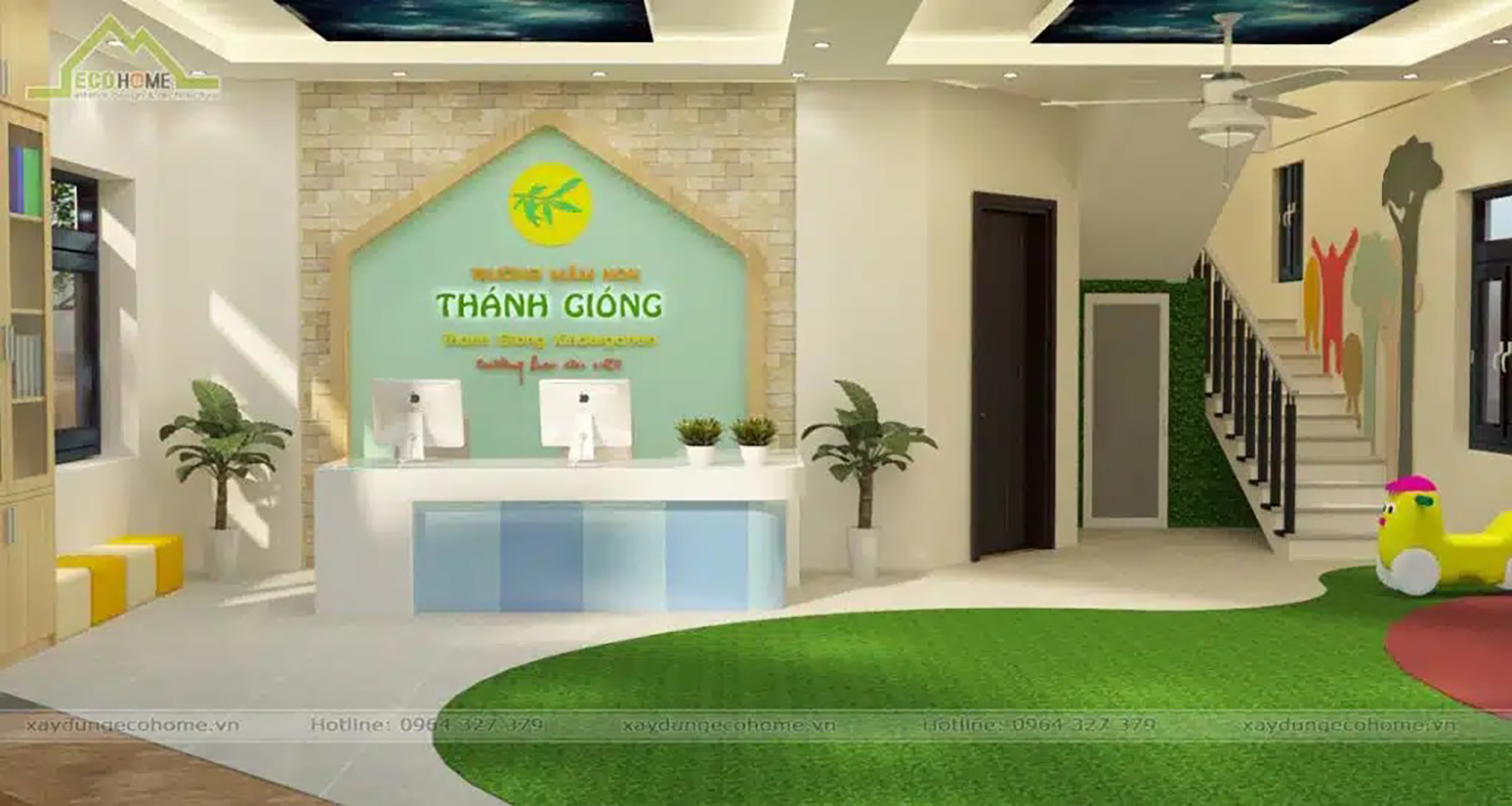 Thiết kế trường mầm non Thánh Gióng
