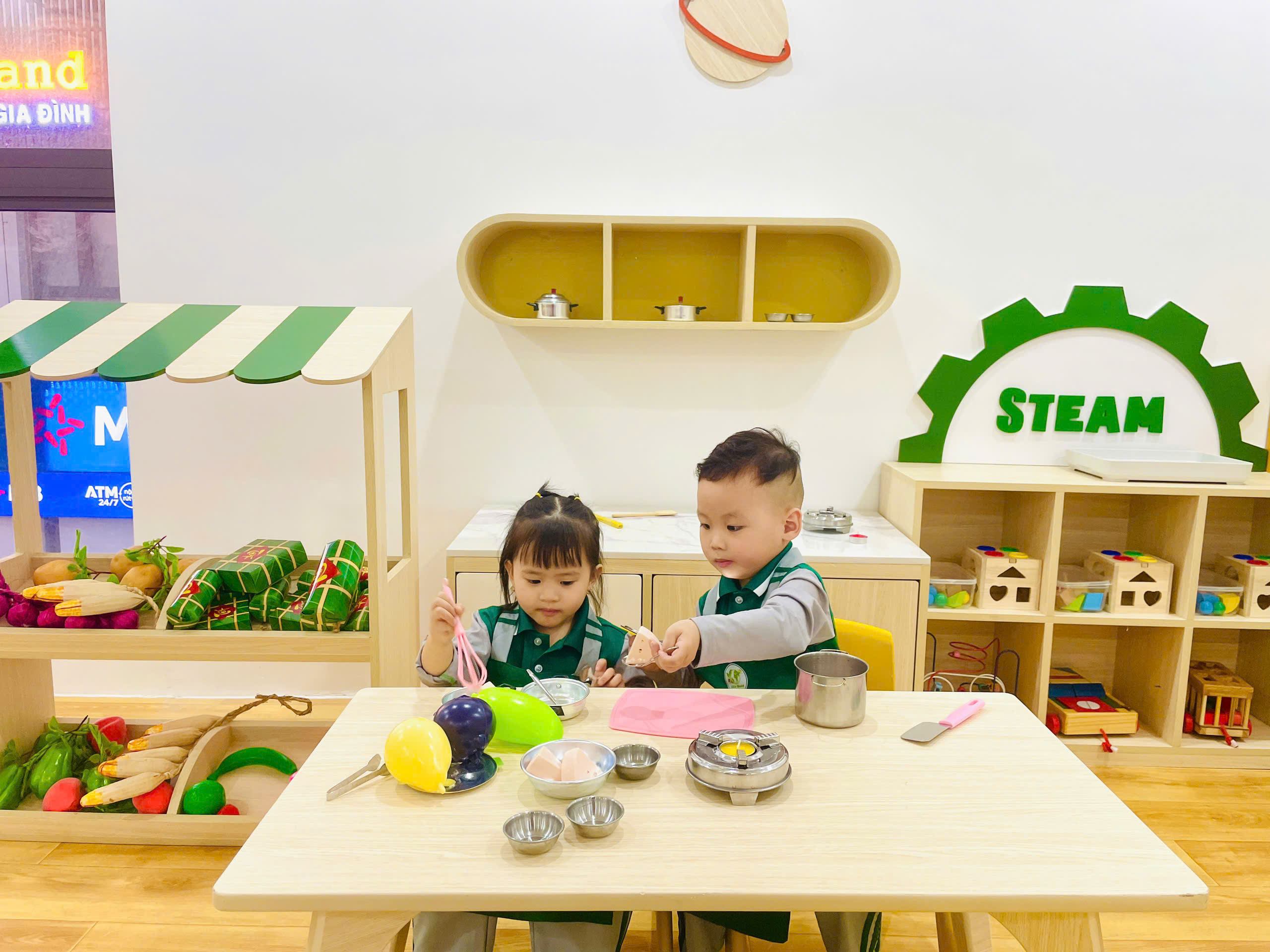 Thi công trường mầm non đẹp