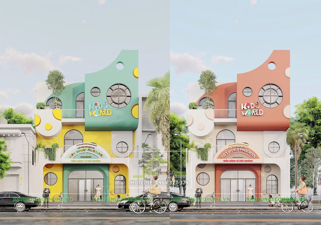 Thi công Trường mầm non KIDS WORLD - Quảng Ngãi