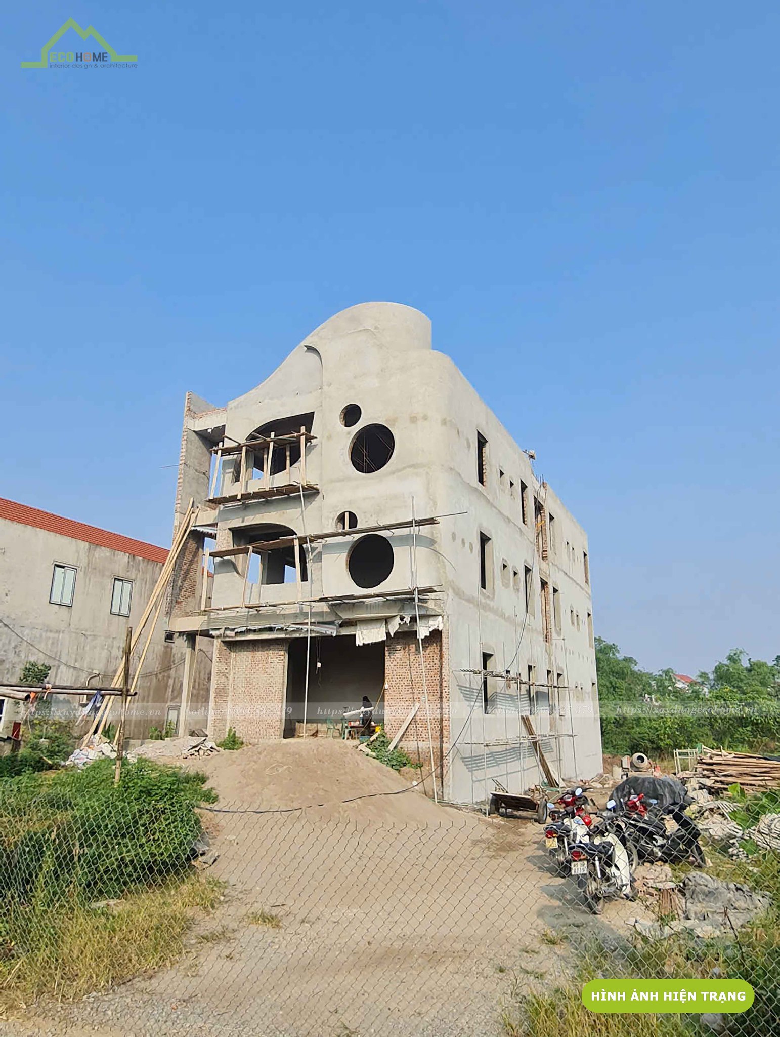 Thi công xây dựng phần thô trường mầm non