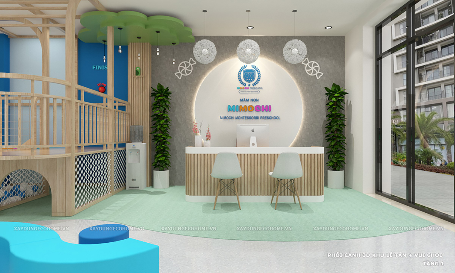 Thiết kế trường mầm non Mimochi