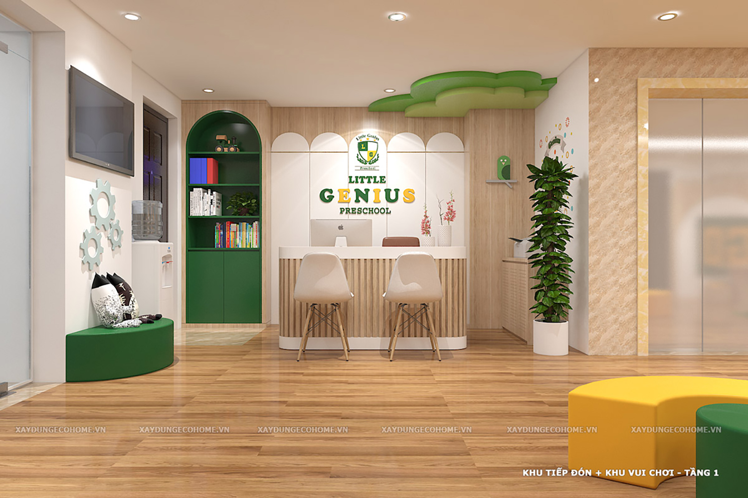 Thiết kế trường mầm non Little Genius