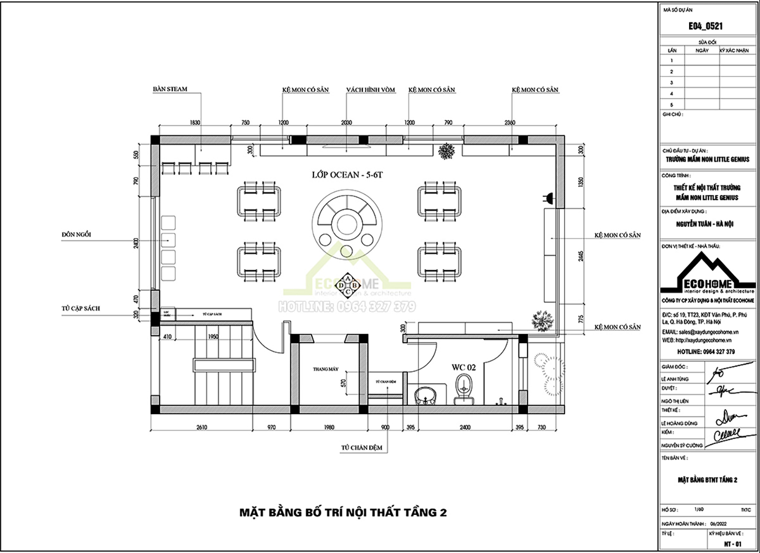 Thiết kế trường mầm non Little Genius