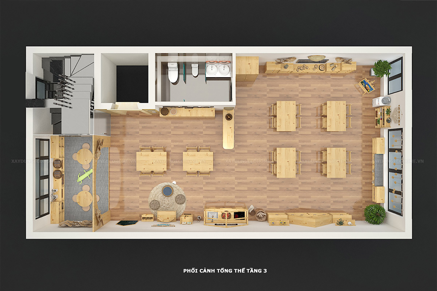 Thiết kế trường mầm non Creative House