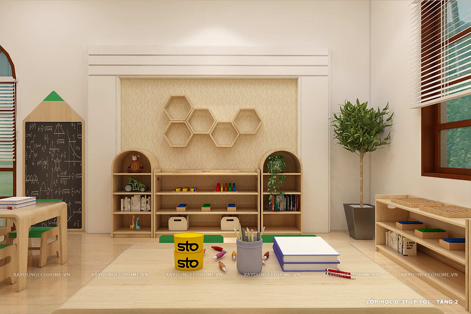 Thiết kế trường mầm non Nova Montessori