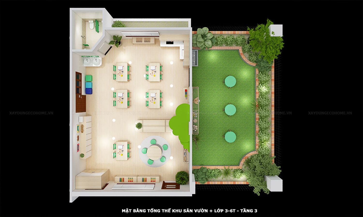 Thiết kế trường mầm non Nova Montessori