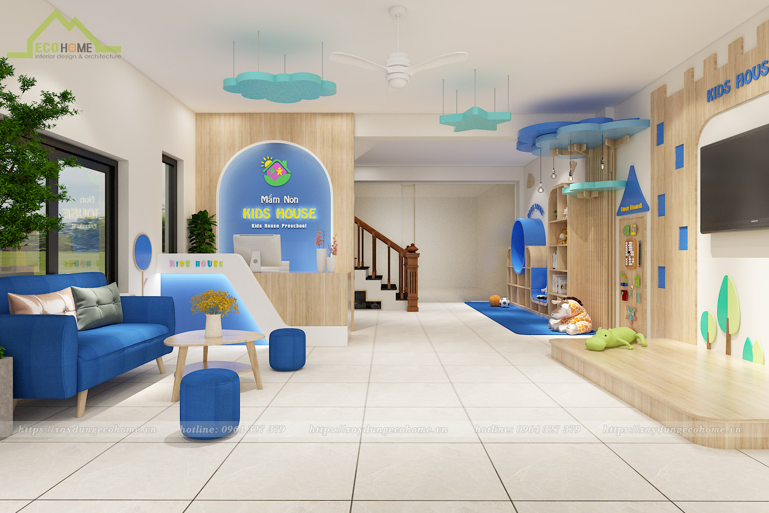Thiết kế trường mầm non Kidshouse