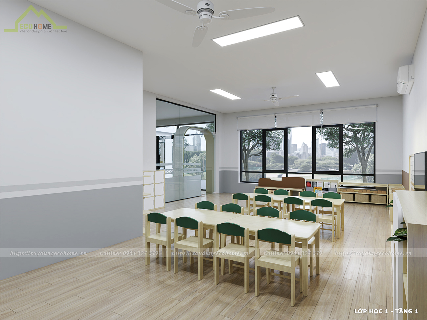 Thiết kế trường mầm non Bamboo