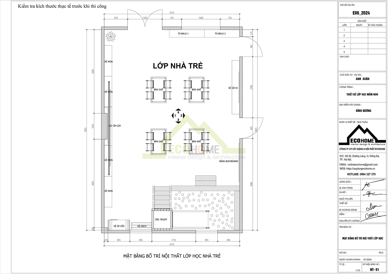 thiết kế trường mầm non