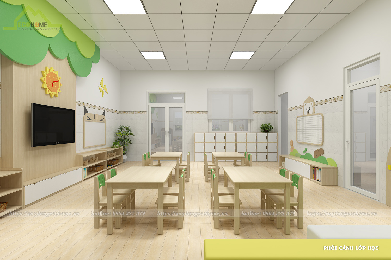 Thiết kế lớp nhà trẻ Bamboo