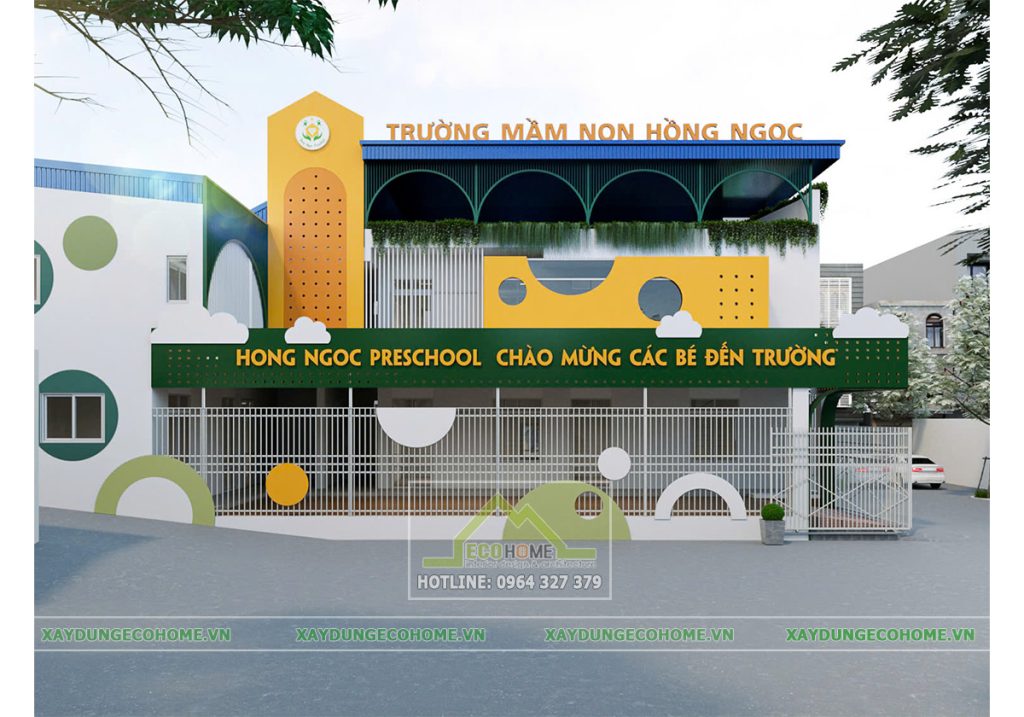 thiết kế trường mầm non