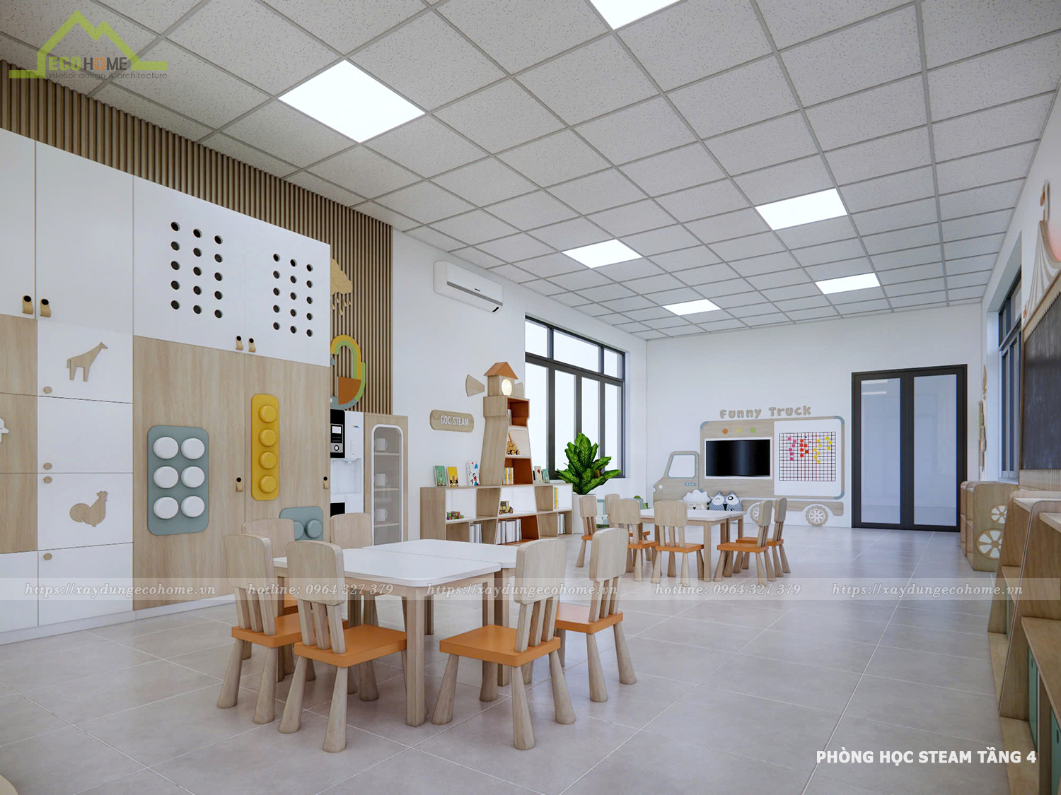 thiết kế trường mầm non Child Star