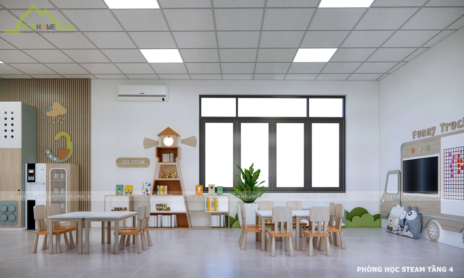 thiết kế trường mầm non Child Star