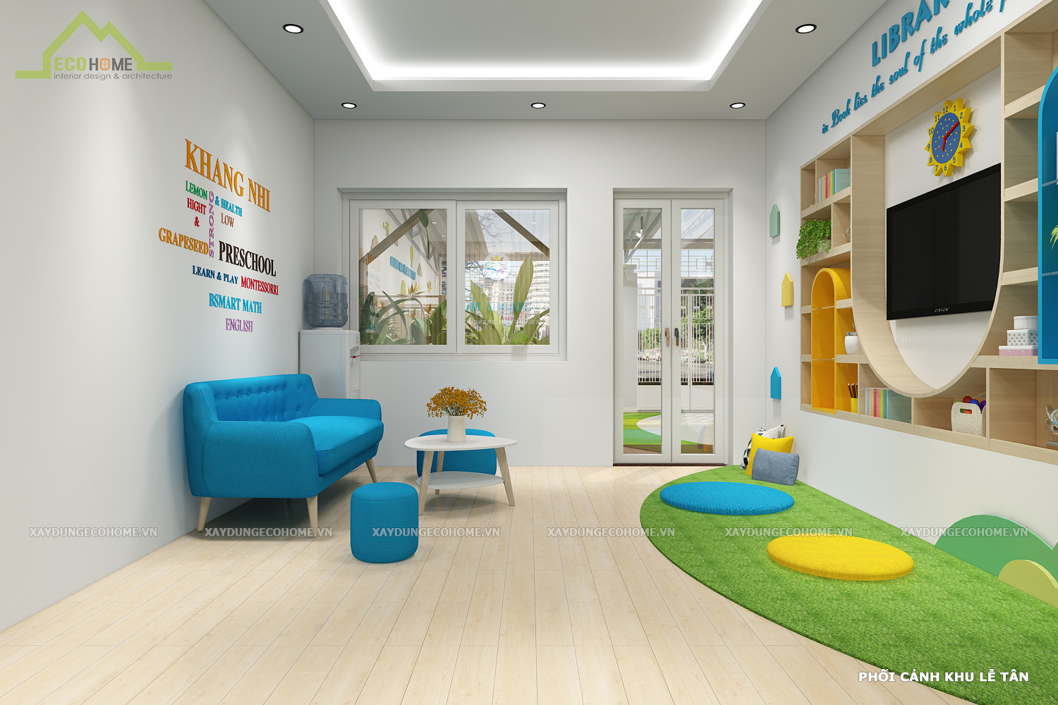 thiết kế trường mầm non khang nhi