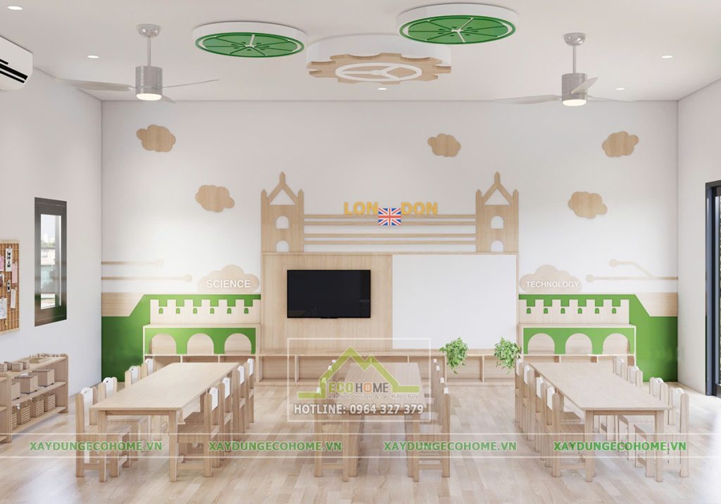 thiết kế trường mầm non Kinderstar