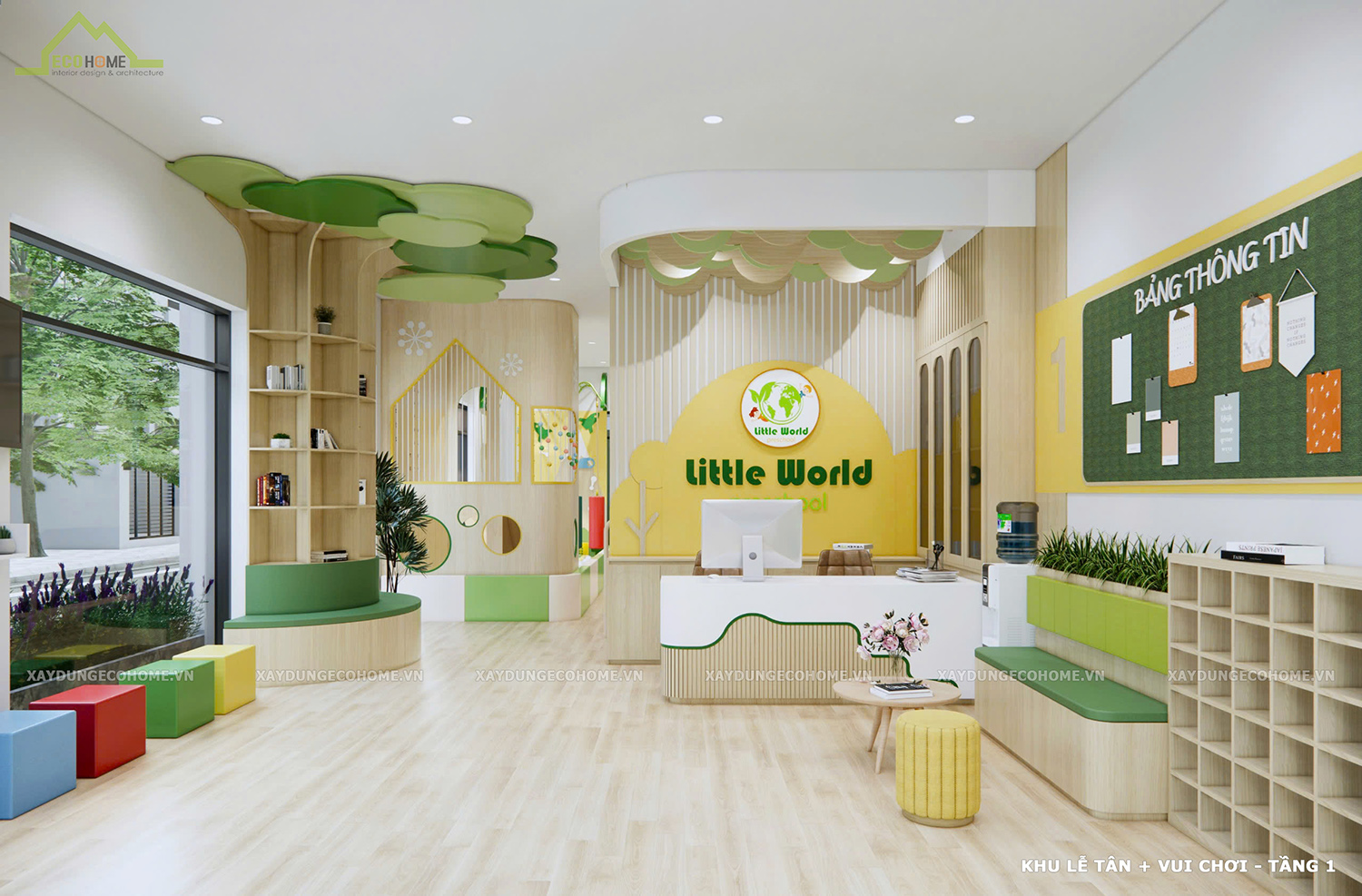 thiết kế trường mầm non Little World