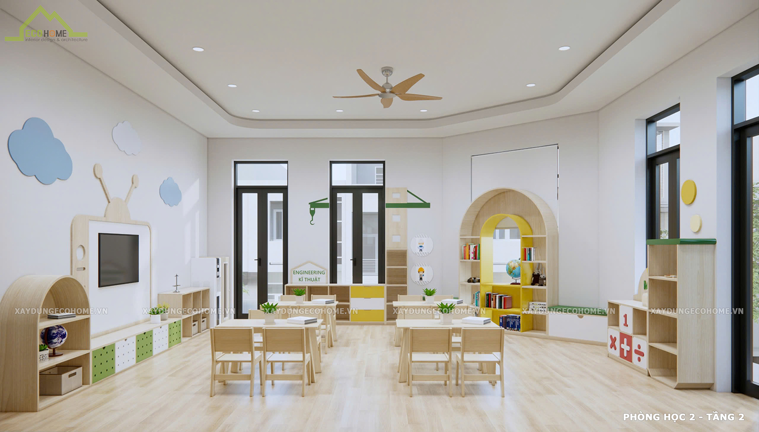 thiết kế trường mầm non Little World