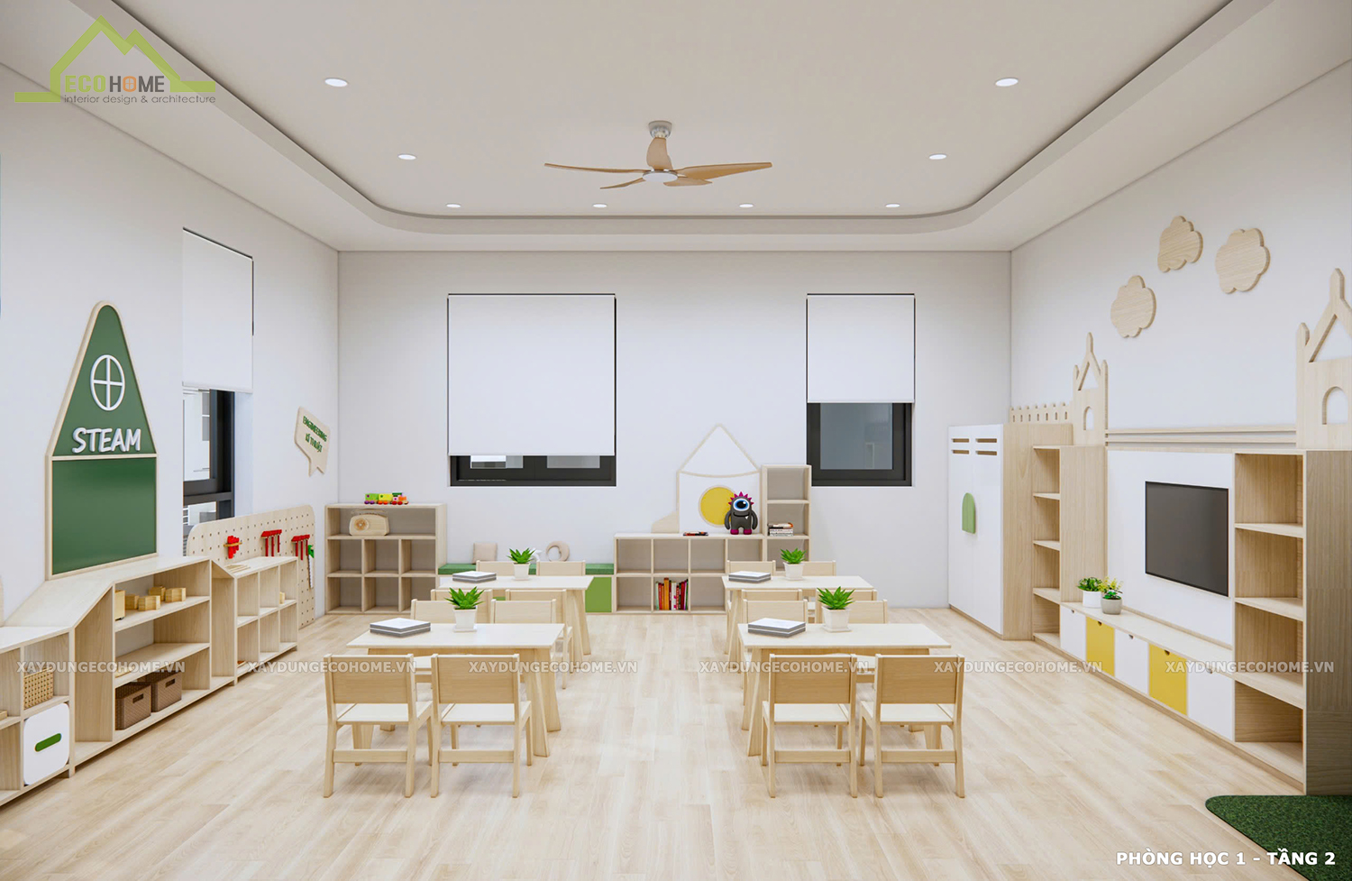 thiết kế trường mầm non Little World