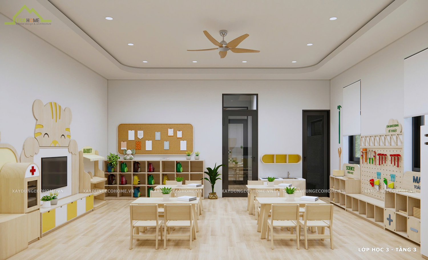thiết kế trường mầm non Little World