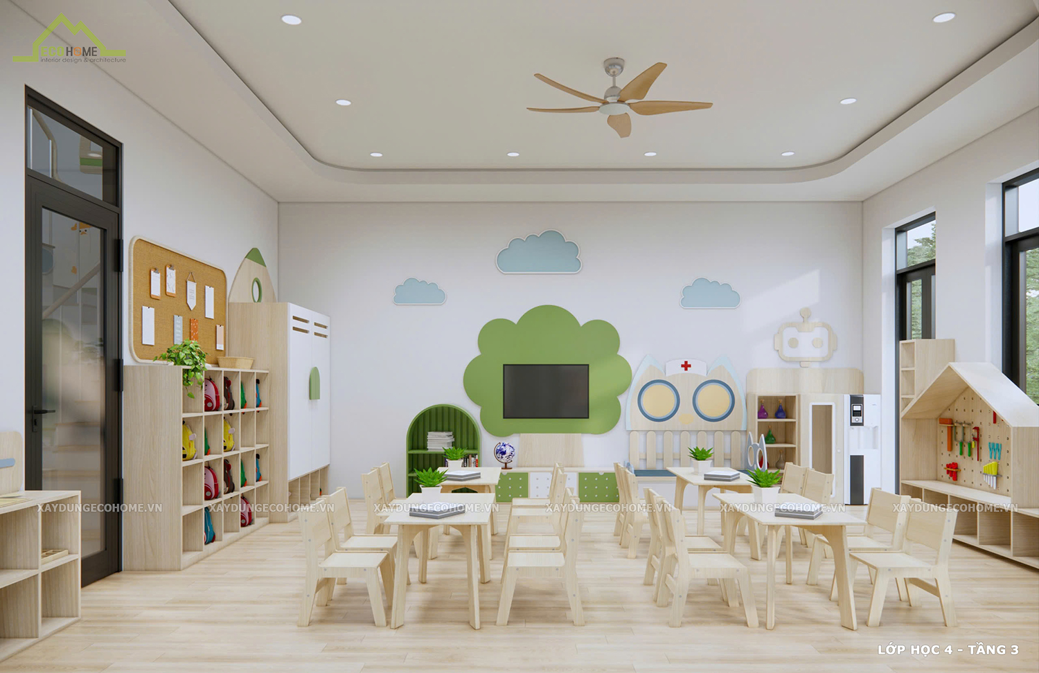 thiết kế trường mầm non Little World