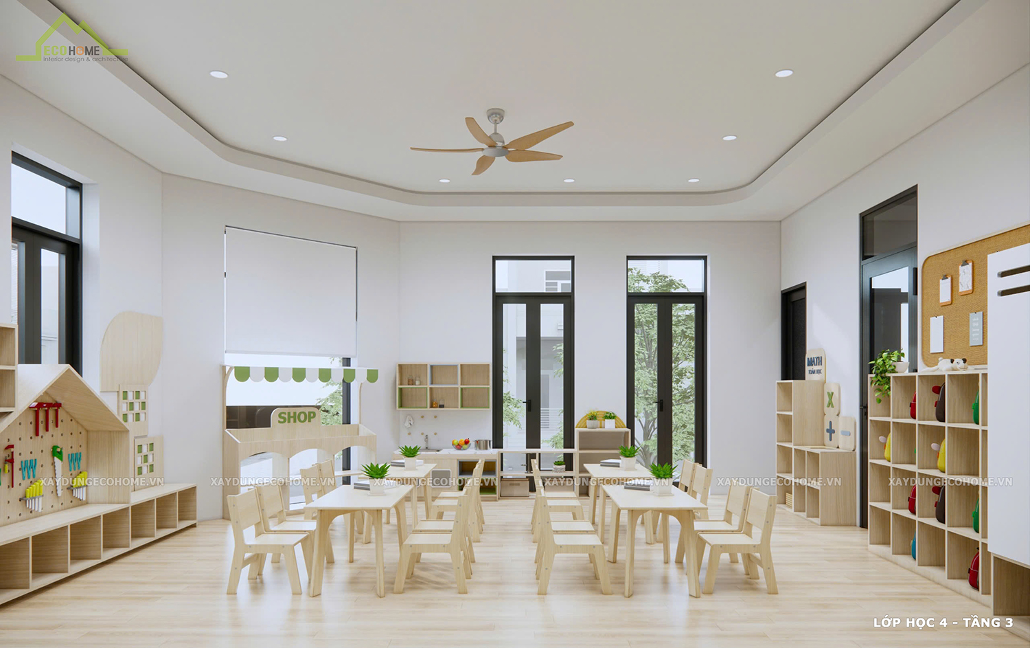 thiết kế trường mầm non Little World