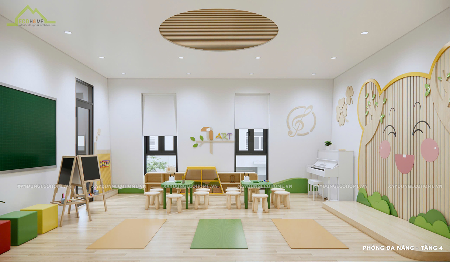 thiết kế trường mầm non Little World