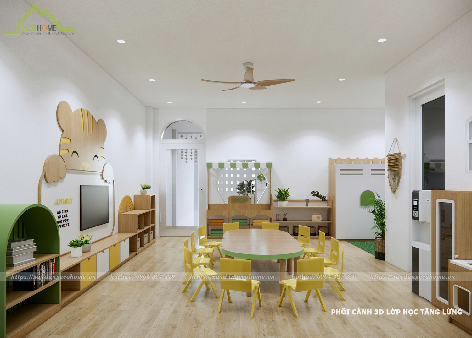thiết kế trường mầm non Thiên Kim