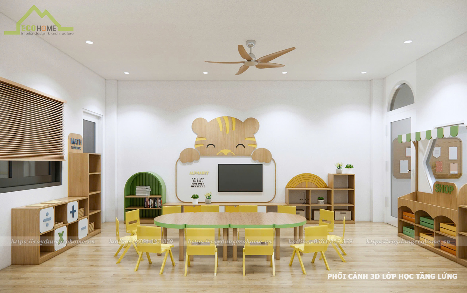 thiết kế trường mầm non Thiên Kim