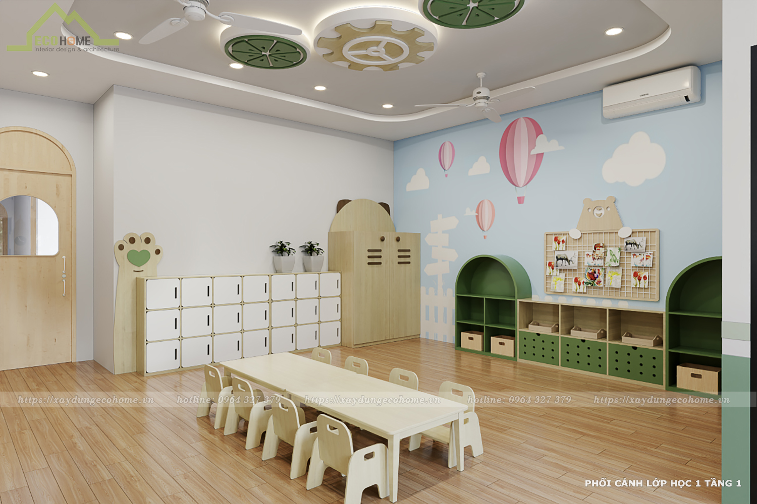 thiết kế trường mầm non Sunshine kids