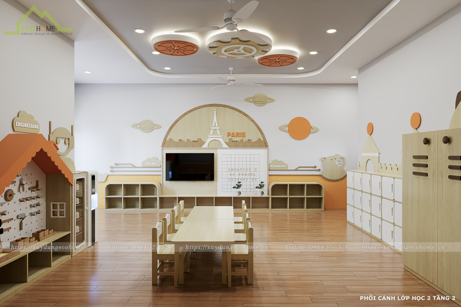 thiết kế trường mầm non Sunshine kids