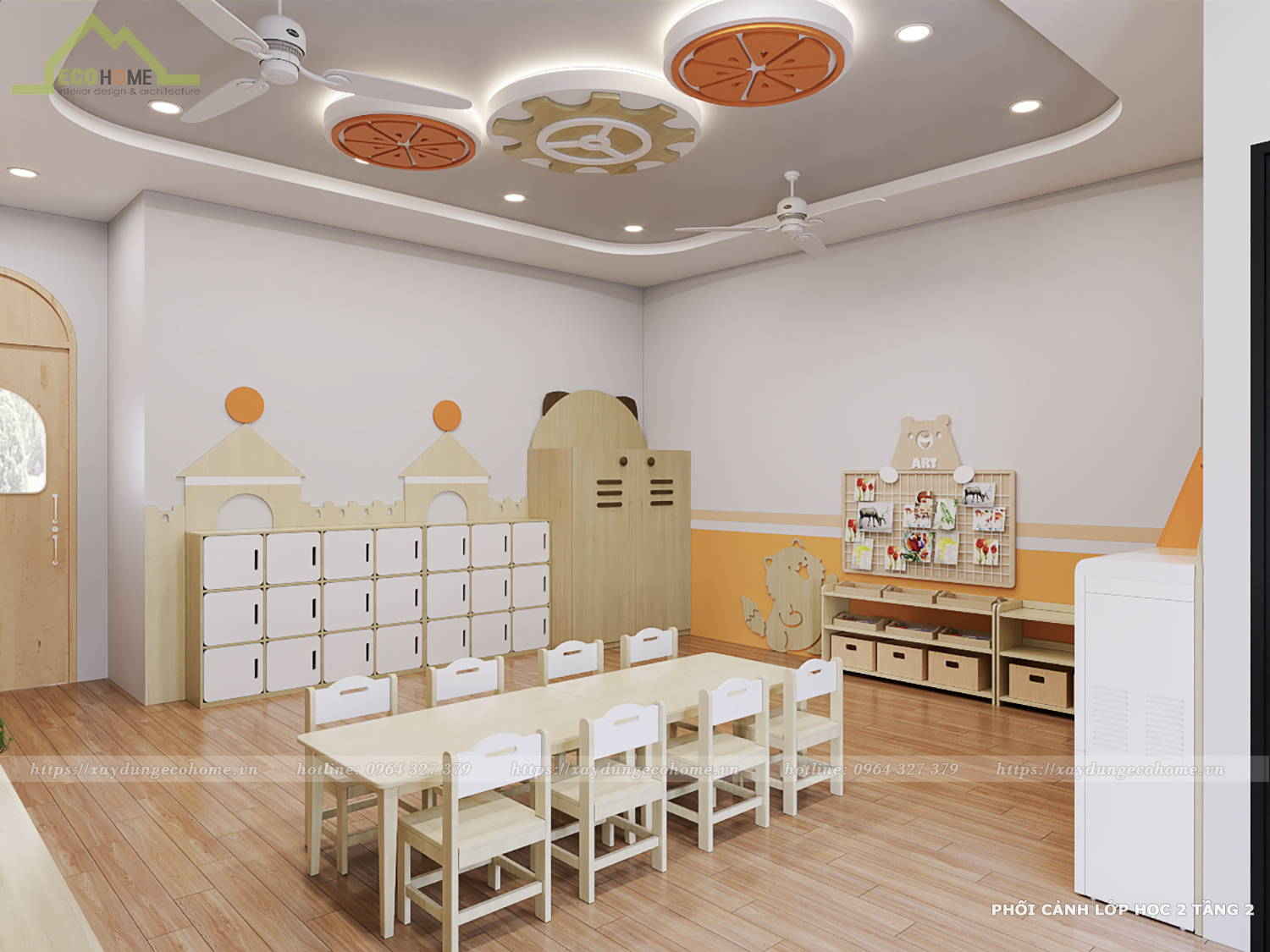thiết kế trường mầm non Sunshine kids