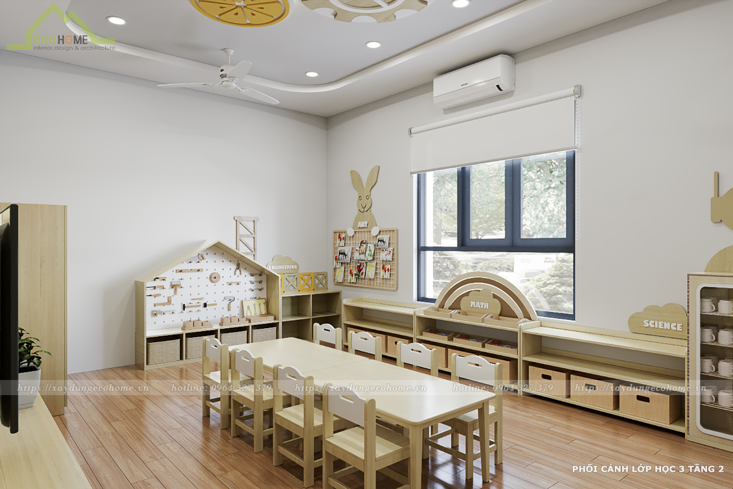 thiết kế trường mầm non Sunshine kids