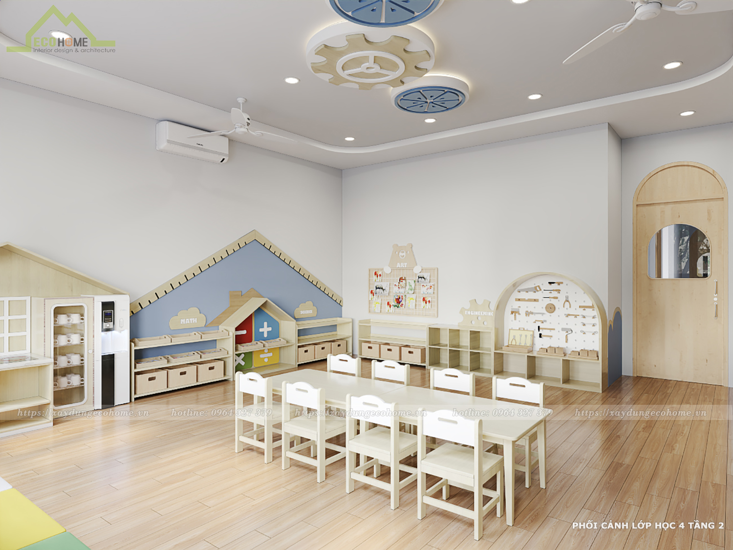 thiết kế trường mầm non Sunshine kids