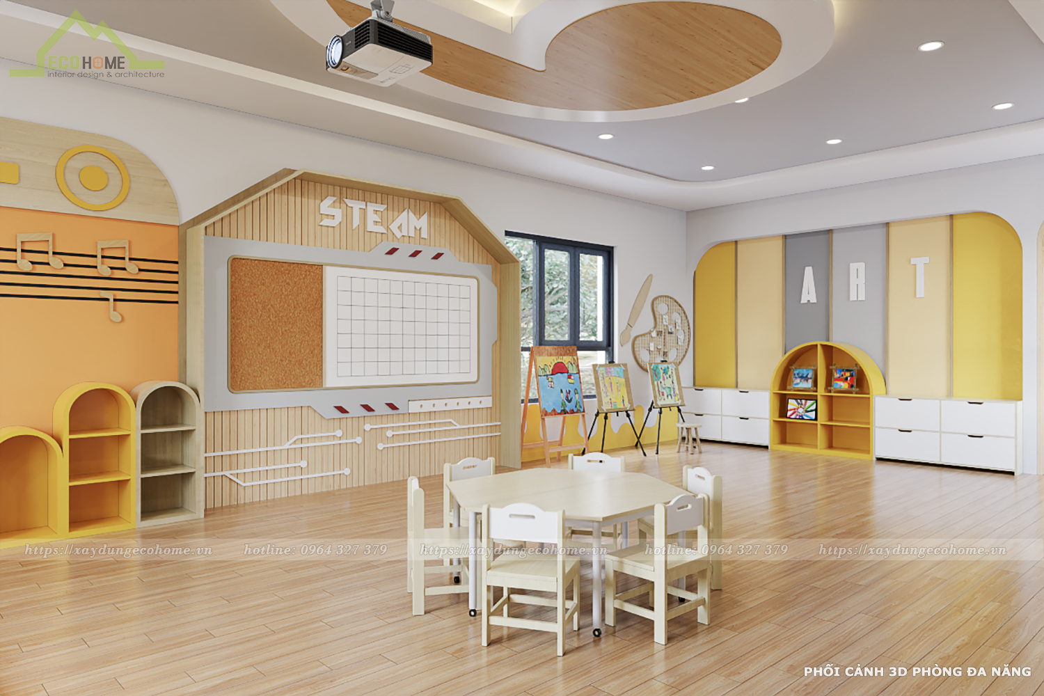 thiết kế trường mầm non Sunshine kids