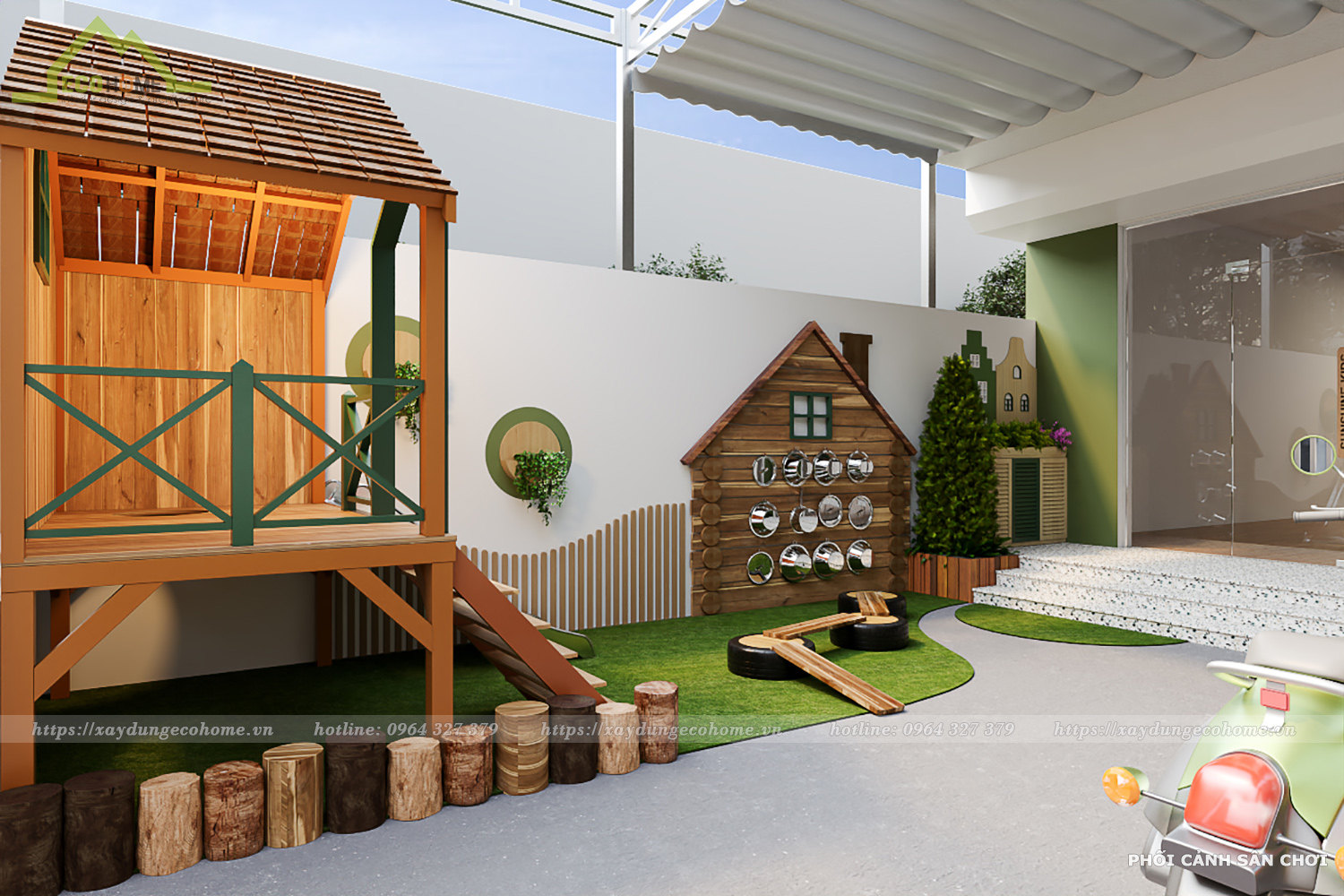 thiết kế trường mầm non Sunshine kids