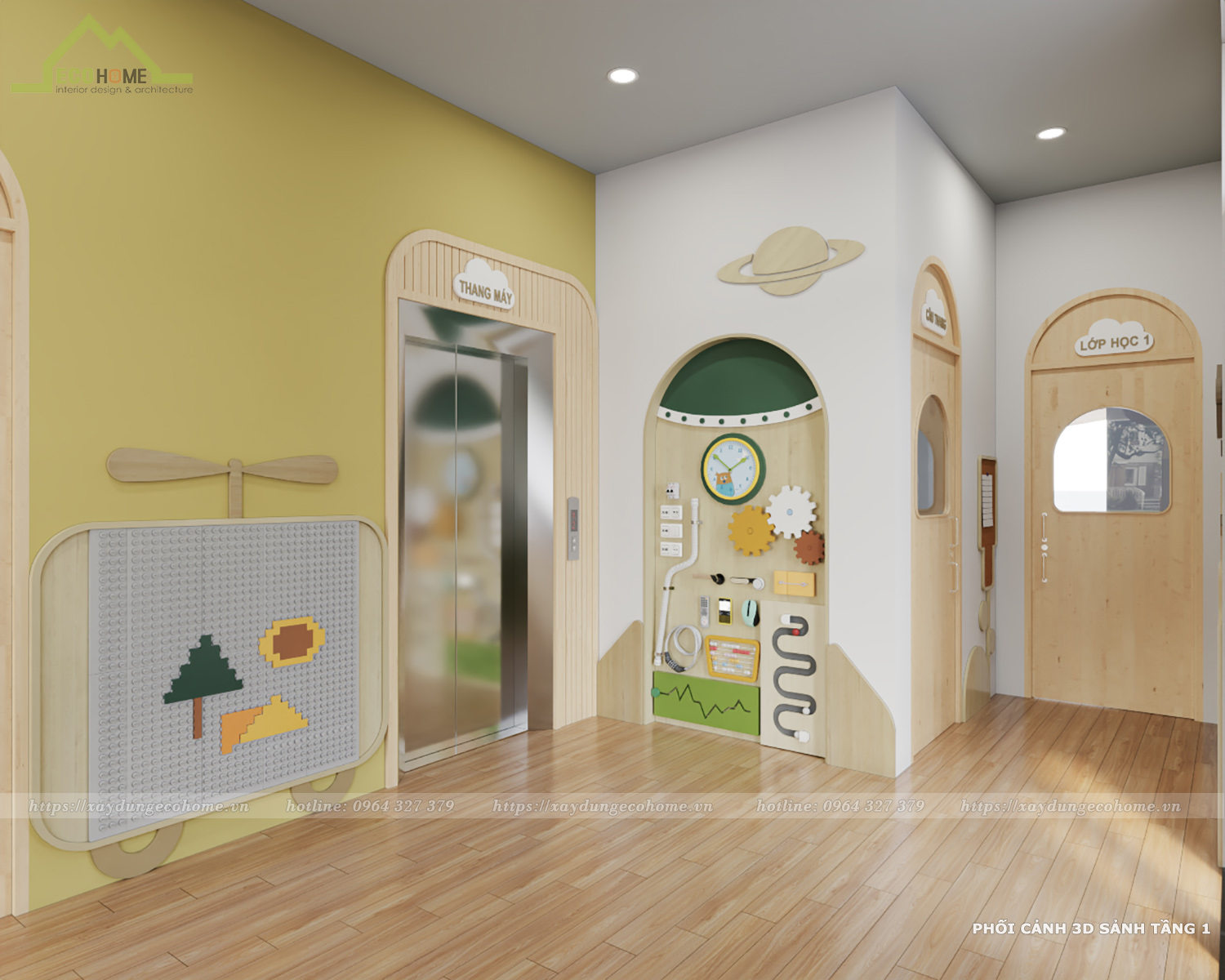thiết kế trường mầm non Sunshine kids