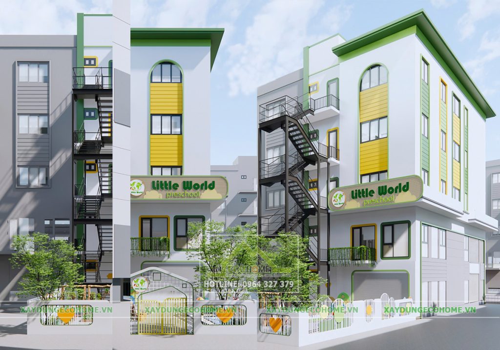 thiết kế kiến trúc trường mầm non little world