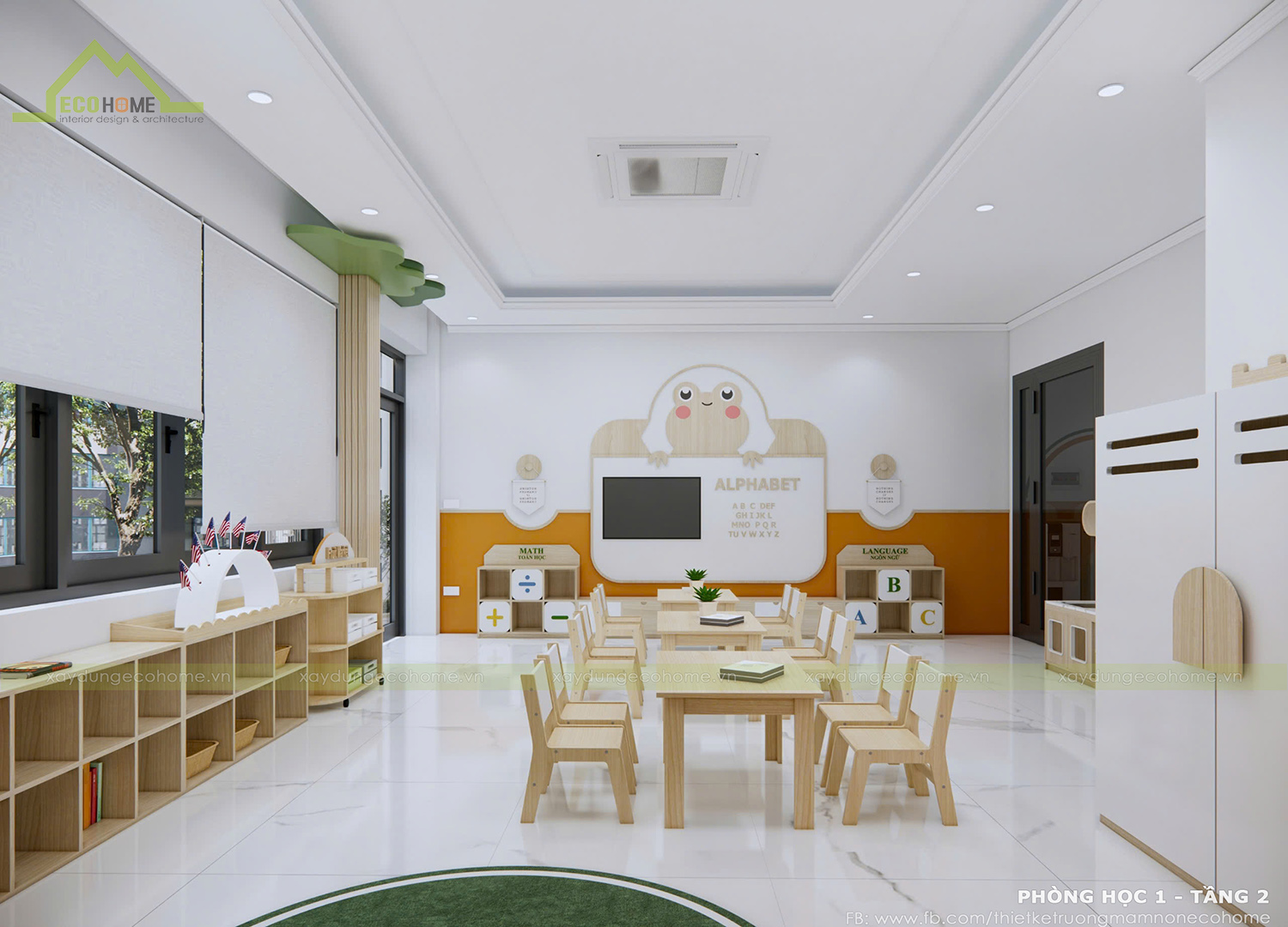 thiết kế trường mầm non đô đô son cơ sở 2