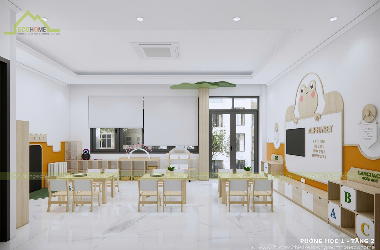 thiết kế trường mầm non đô đô son cơ sở 2