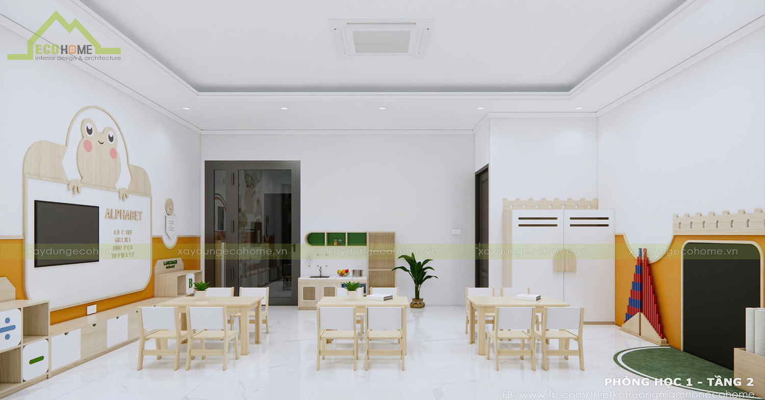thiết kế trường mầm non đô đô son cơ sở 2