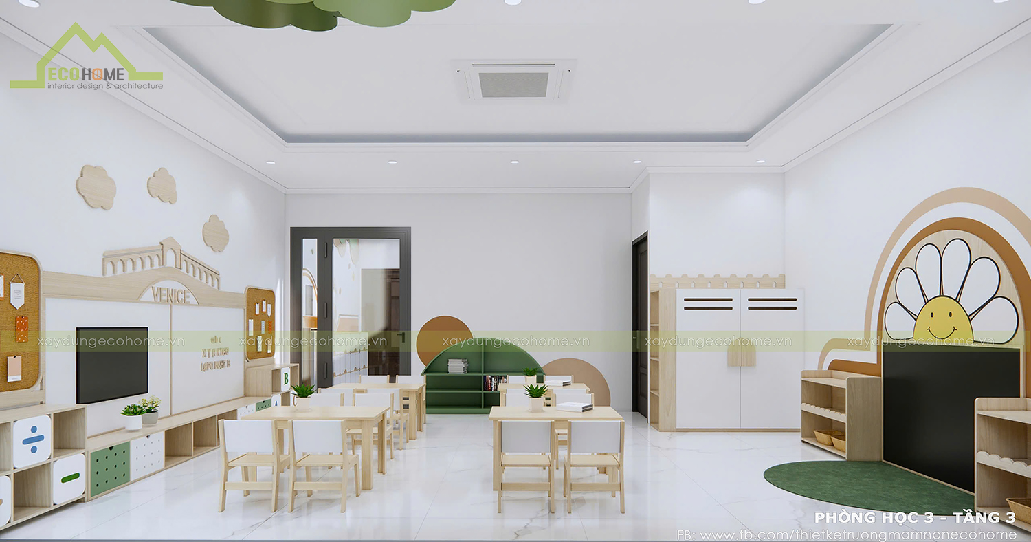 thiết kế trường mầm non đô đô son cơ sở 2