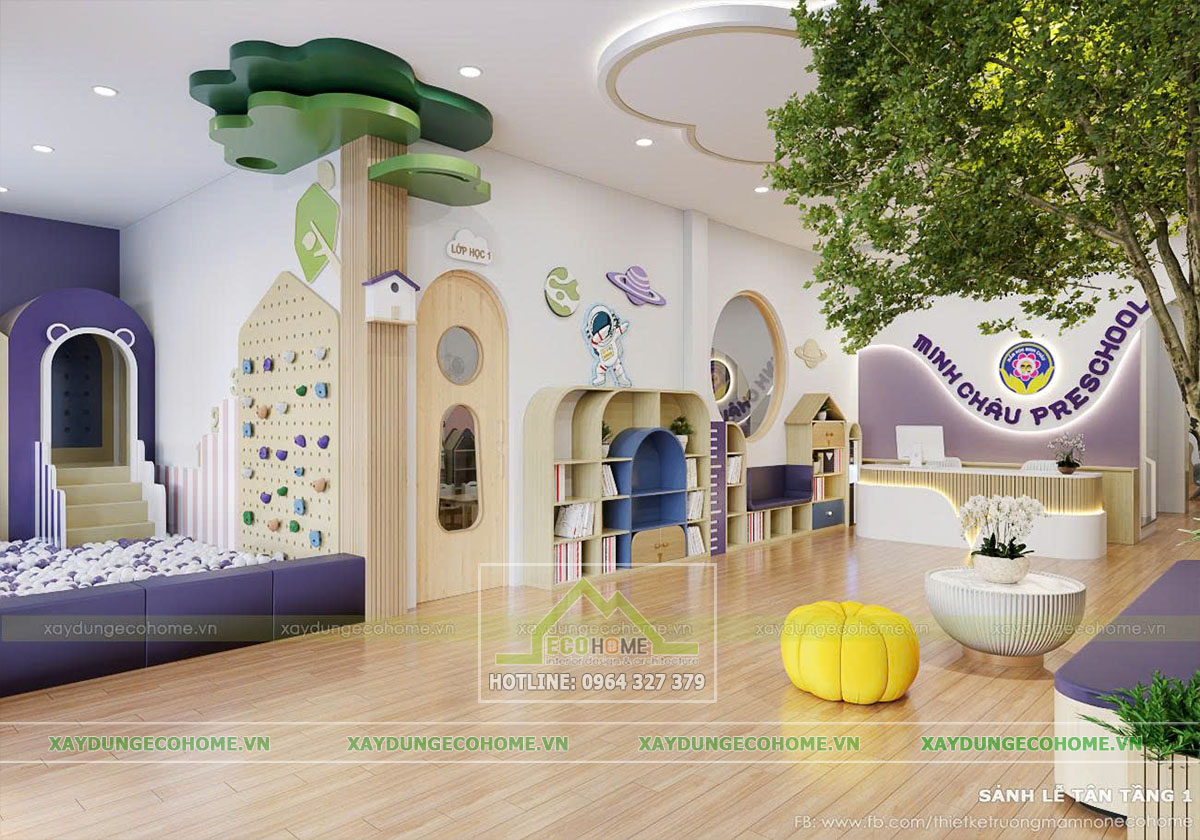 Mẫu thiết kế trường mầm non