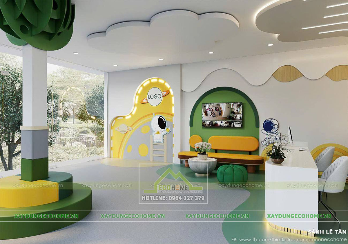 Mẫu thiết kế trường mầm non