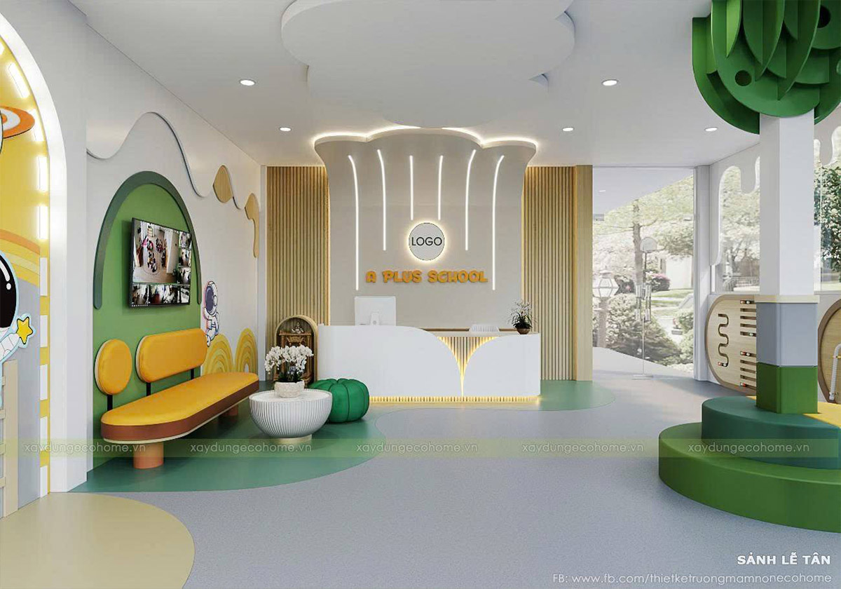 Thiết kế nội thất trường mầm non APlus
